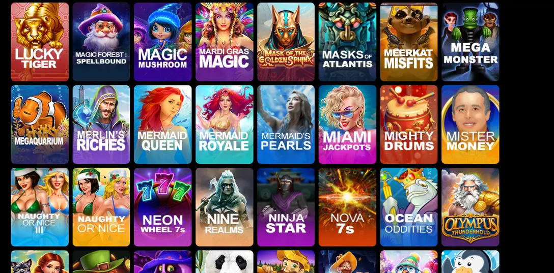 View complete slots library