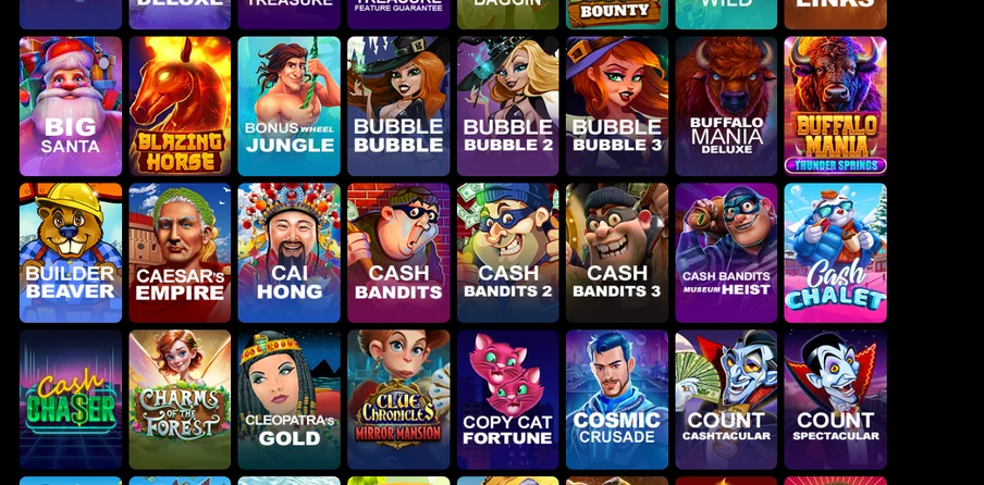 Spin popular slot titles